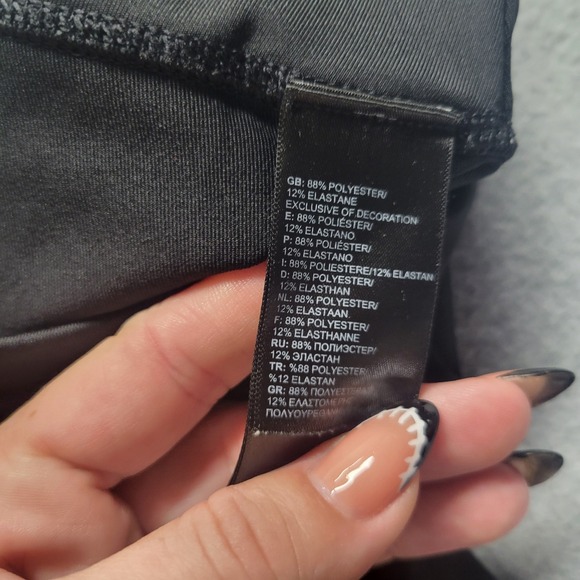 The North Face Women's Leggings Trousers Spell Out Size Small Black Gorpcore - Picture 9 of 12